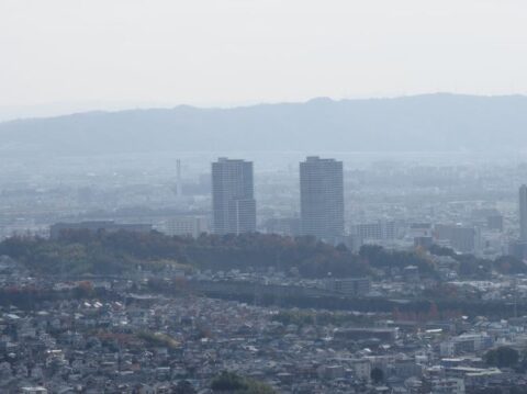 摂津峡展望台の眺望