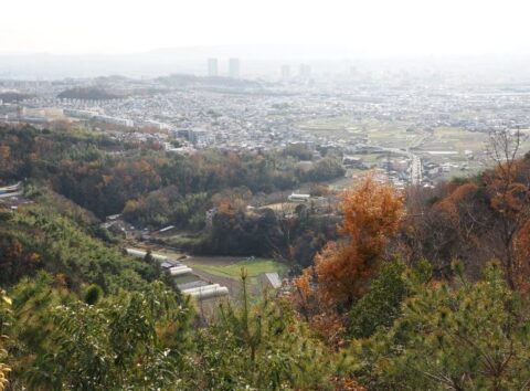 摂津峡展望台の眺望